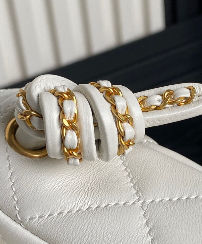 Chanel Flap Bag With Top Handle AS5317 Cream